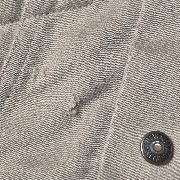 VTG Levi's‎ Tan Work Jacket Trucker Style Button Front Men's 38 Small - Picture 7 of 7